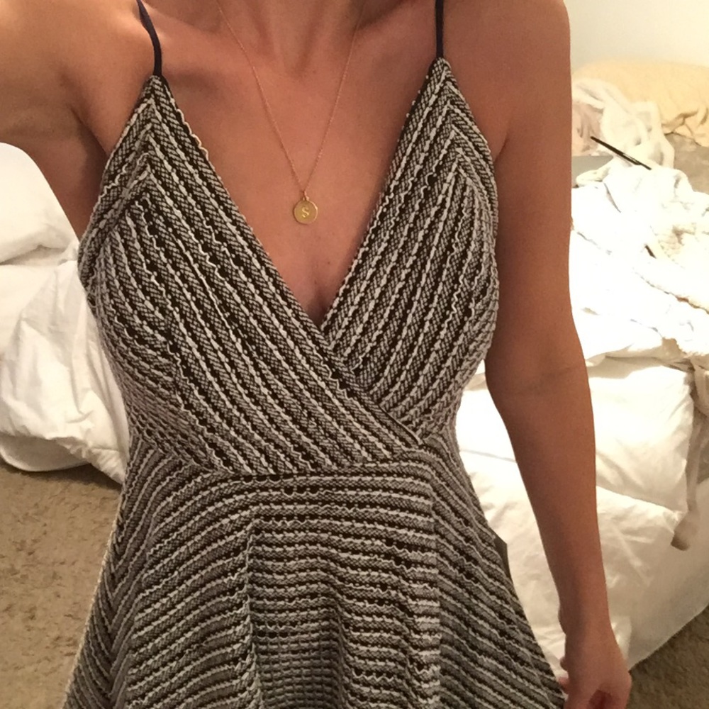Miss Alice Navy & White Striped Dress - Picture 4 of 5
